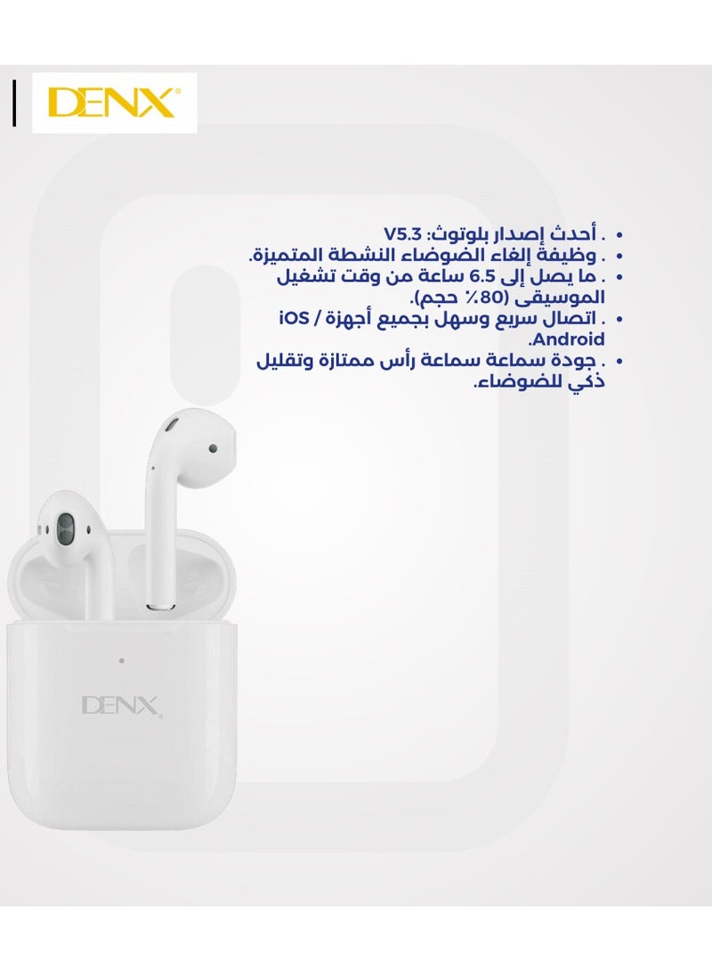 Denx Wireless In-Ear Bluetooth Headphones With Microphone  - Image 2