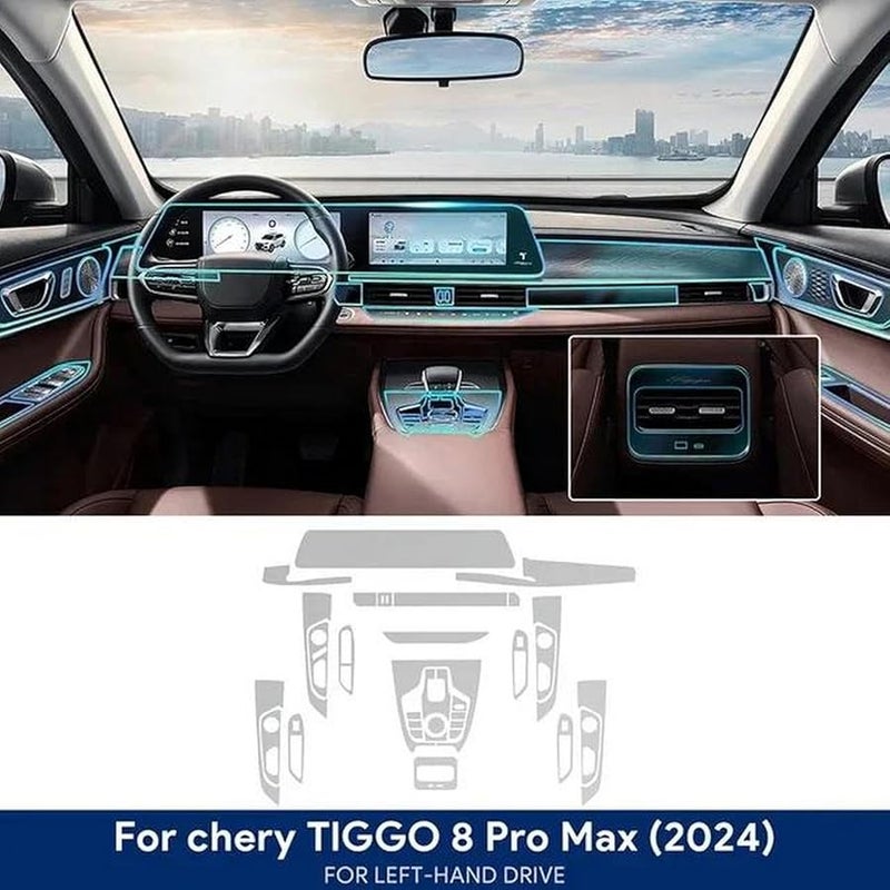 Tiggo 8 Pro 2021 2024 RHD TPU Anti Scratch Screen Protective Film For Gearbox Navigation - Image 4