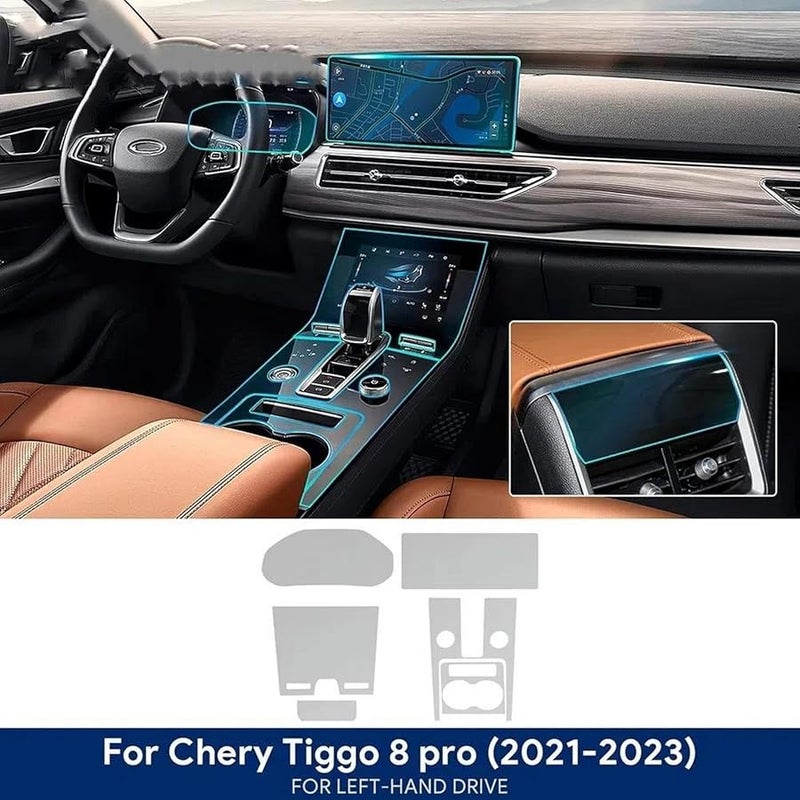 Tiggo 8 Pro 2021 2024 RHD TPU Anti Scratch Screen Protective Film For Gearbox Navigation - Image 3
