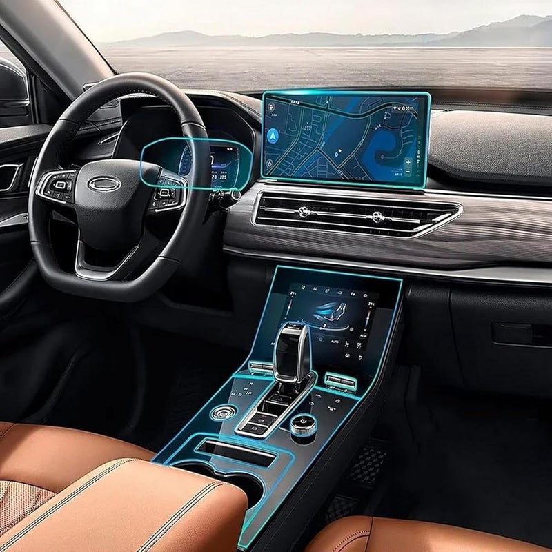 Tiggo 8 Pro 2021 2024 RHD TPU Anti Scratch Screen Protective Film For Gearbox Navigation - Image 1