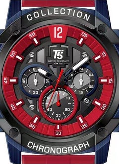 T5 T5 Men's Chronograph Silicone strap Watch  - Image 3