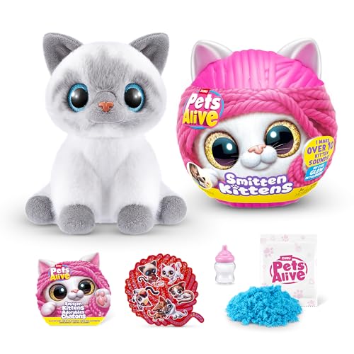 Pets Alive Smitten Kittens Surprise Birman Cat Bonnie by ZURU Nurture Play Soft Toy Unboxing Adopt Interactive 10 Sounds - Image 1