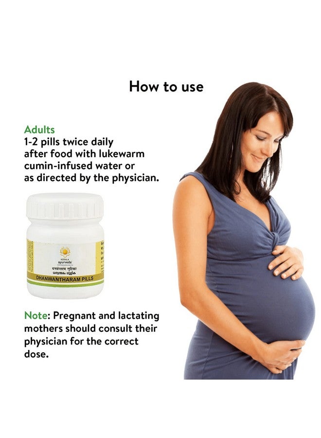 Kerala Ayurveda Kerala Ayurveda Dhanwantharam Pills| For Acidity| Eases Belching & Bloating| Better Digestive Health| For Pre & Post-delivery Abdominal Gas & Discomfort| Herbal & Natural | With Kirathatiktha, Karpoora in Jeeraka Kwath | 50 Tablets  - Image 3