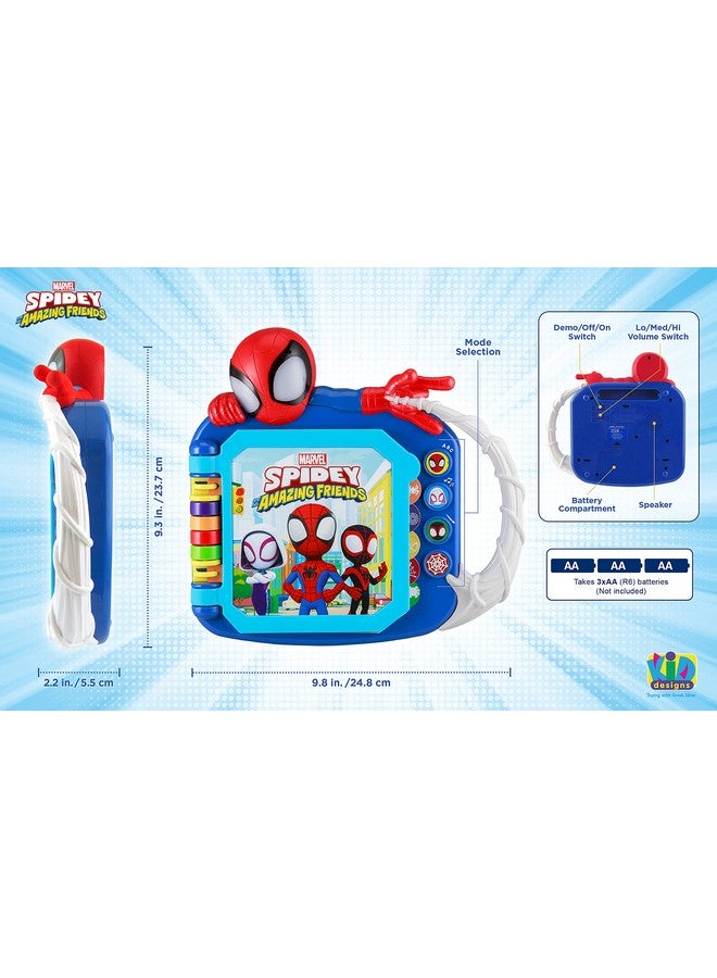 eKids Spidey and His Amazing Friends Book, Toddler Toys with Built-in Preschool Learning Games, Educational Toys for Fans of Spiderman Toys and Gifts (Styles May Vary) - Image 4