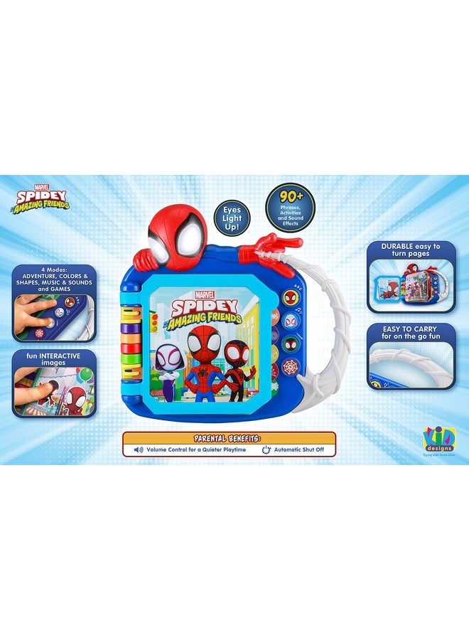 eKids Spidey and His Amazing Friends Book, Toddler Toys with Built-in Preschool Learning Games, Educational Toys for Fans of Spiderman Toys and Gifts (Styles May Vary) - Image 3