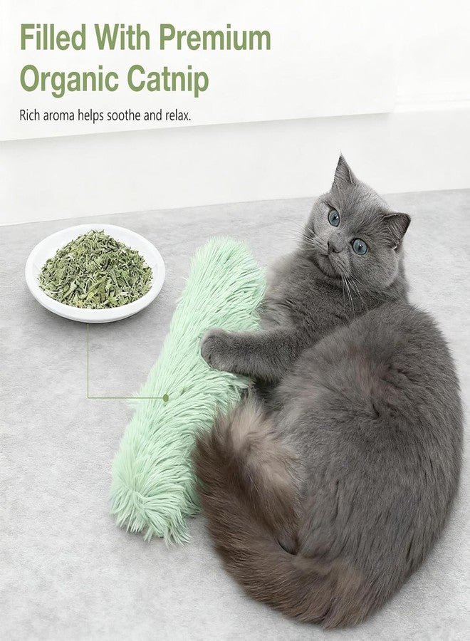 Massmot 3PCS Plush Catnip Cat Kicker Toys, Interactive Catnip Filled Kicker Pillow Toy for Indoor Cats & Kittens, Soft Chew Toys for Play, Exercise & Teeth Cleaning - Image 3