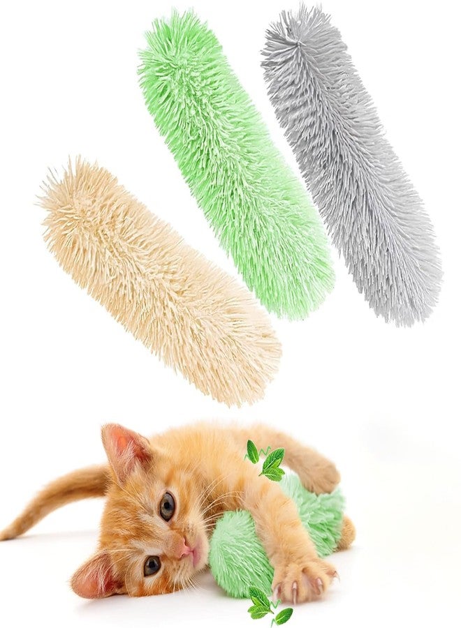 Massmot 3PCS Plush Catnip Cat Kicker Toys, Interactive Catnip Filled Kicker Pillow Toy for Indoor Cats & Kittens, Soft Chew Toys for Play, Exercise & Teeth Cleaning - Image 1