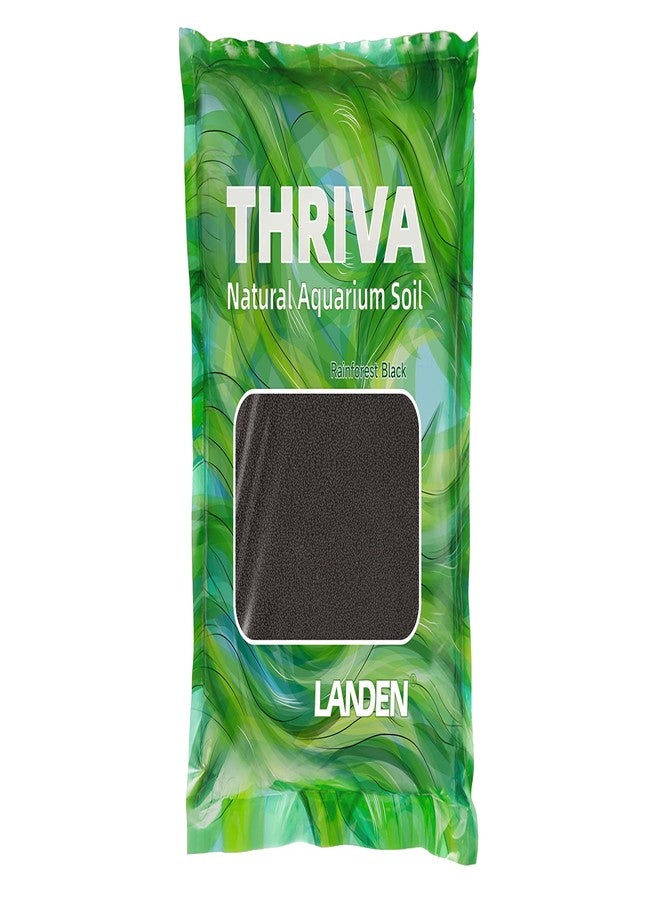 LANDEN THRIVA Natural Soil Substrate for Natural Planted Aquarium, Plant or Shrimp Stratum, Clay Gravel and Stable Porous Substrate for Freshwater Aquarium, Rainforest Black 5L(10lbs),Small Size - Image 1