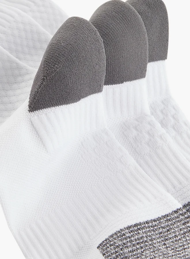 Kappa Textured Non Terry Crew Length Socks - Set of 3