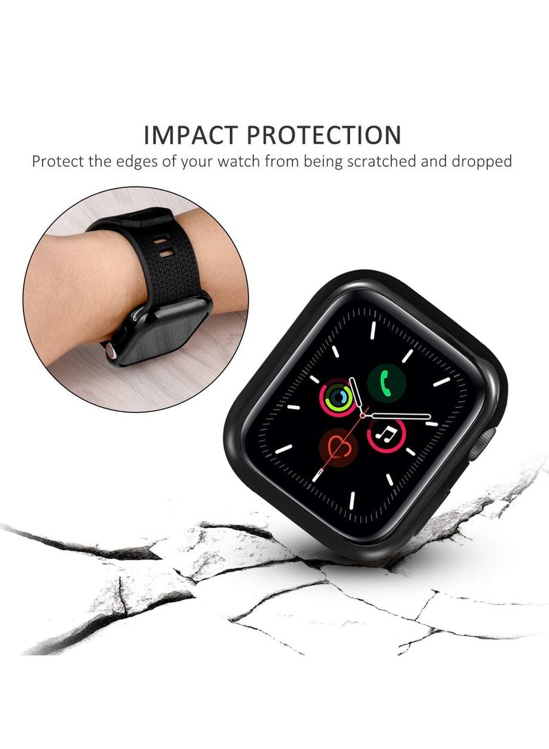 HEXABEX Apple Watch 45MM Case, Protective Soft Case for Apple Watch 45MM Black  - Image 3