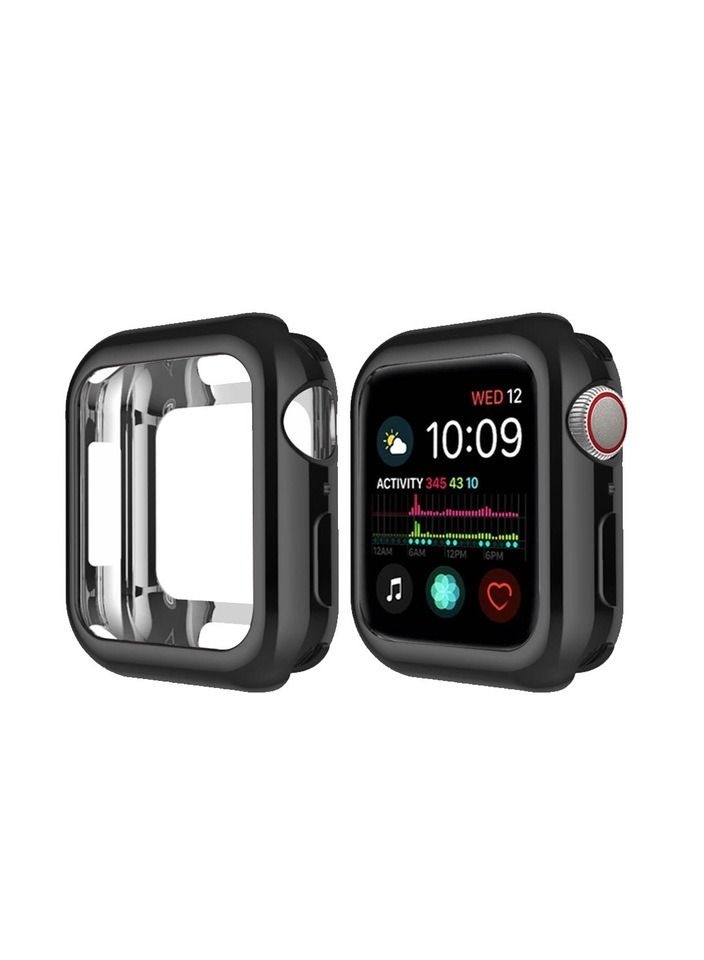 HEXABEX Apple Watch 45MM Case, Protective Soft Case for Apple Watch 45MM Black  - Image 1