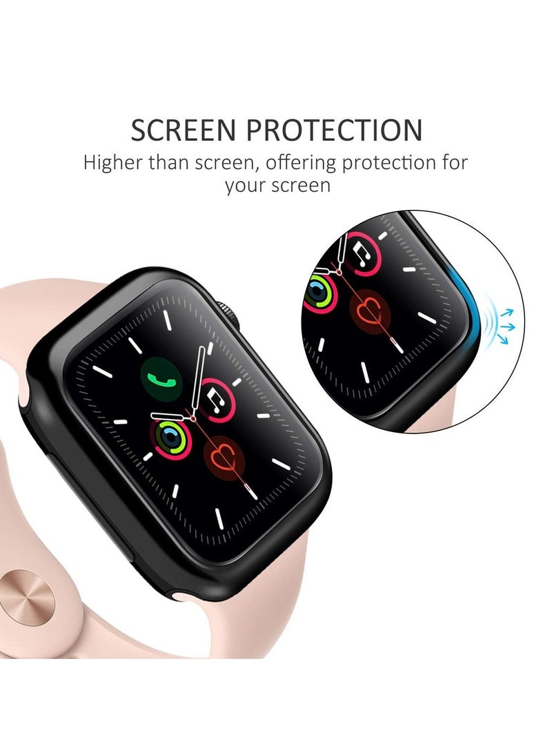 HEXABEX Apple Watch 45MM Case, Protective Soft Case for Apple Watch 45MM Black  - Image 4