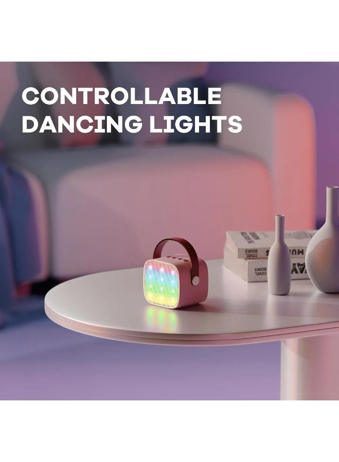 Mini Karaoke Machine for Kids Adults, Portable Bluetooth Speaker with 2 Wireless Microphones,18 Pre-Loaded Songs Toys Birthday Gifts for Girls 4, 5, 6, 7, 8+ Years Old Toddler Teens - MULTICOLOR - Image 1