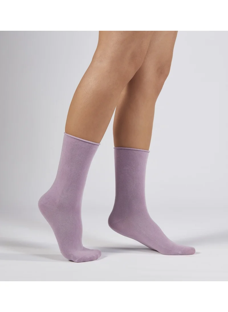 Forwena Lilac Modal Elastic Seamless Women's Sock Socks