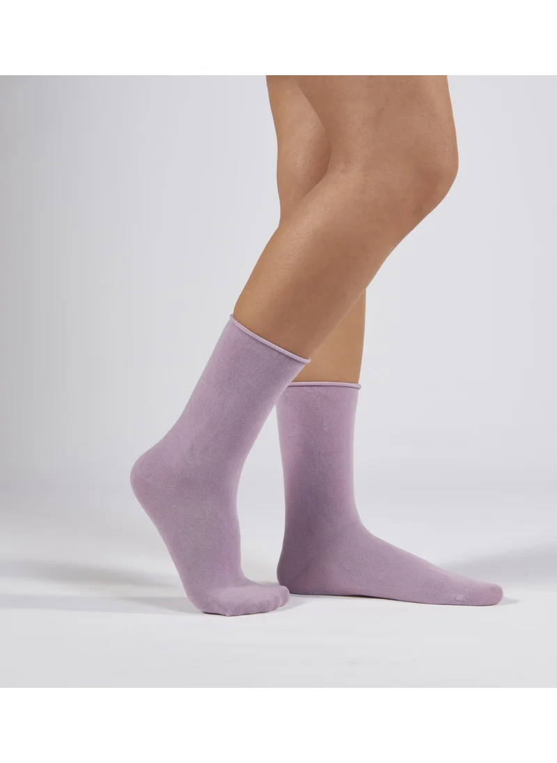Forwena Lilac Modal Elastic Seamless Women's Sock Socks