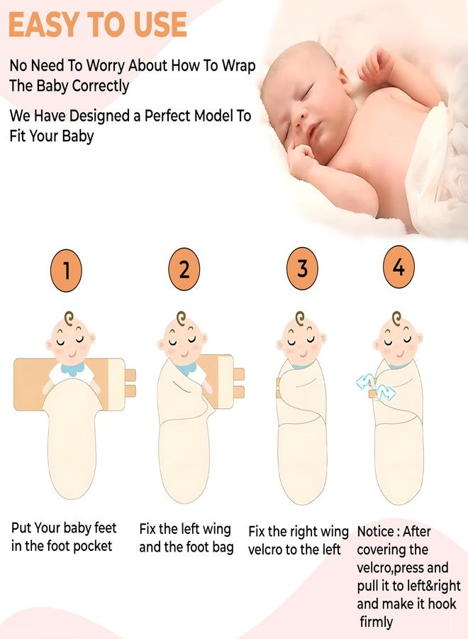 BEMBIKA Baby Swaddle Wraps Soft Cotton, Organic Cotton & Hooded Muslin Swaddle Wraps, Comfortable, Breathable & Safe Set of 2 -(0-3 Months | Pure Color Powder) - Image 5