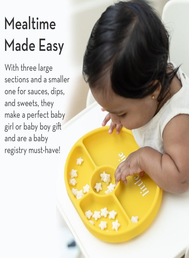 Bella Tunno Suction Plate for Babies & Toddlers, Self-Feeding Dish for Baby Led Weaning, Silicone Divided Plate, Sticks to Highchair Trays & Tables, Microwave & Dishwasher Safe, Clean Club - Image 3