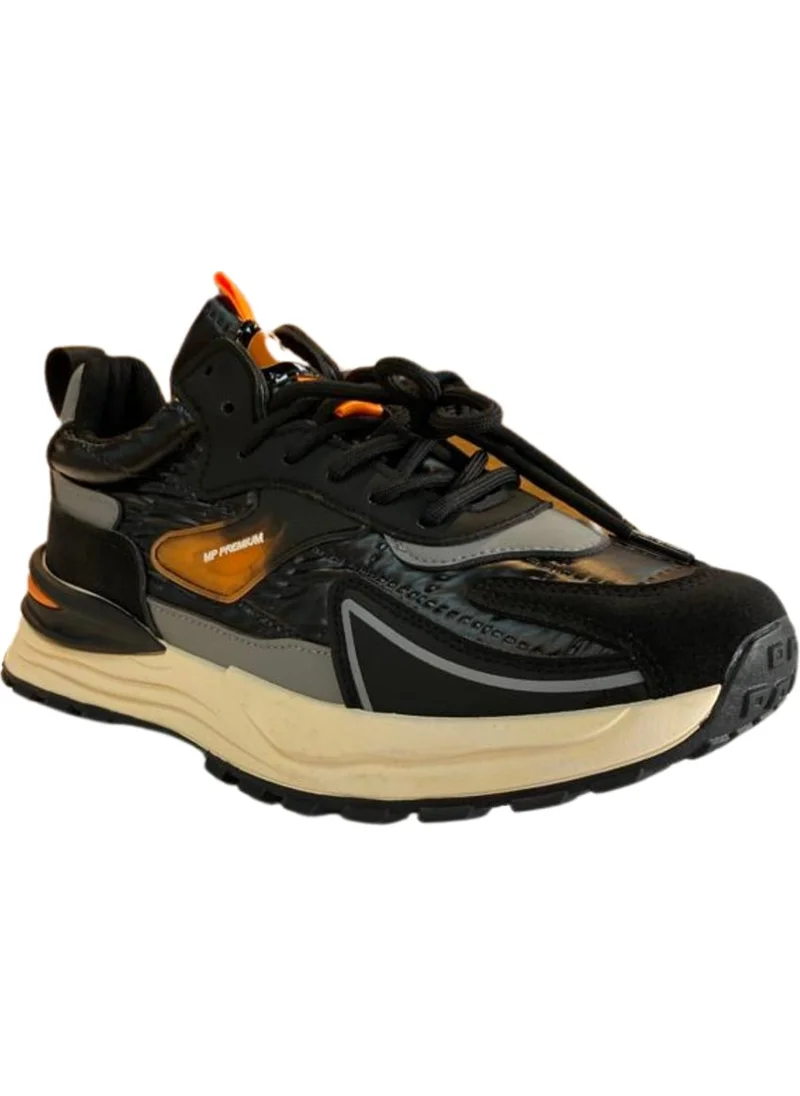 M.P. Premium 232-1235 Mr Men's Black-Orange Casual Sports Shoes