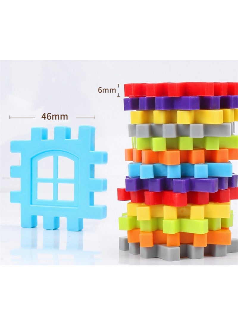Building Blocks for Toddlers & Kids Toy Sets – 210 Pcs Plastic Building Toys –Colourful  Interlocking Building Blocks，Encourages Creative Construction Promotes Educational Brain Development, Stimulates Imagination, For Kids 3+ Years - Image 4