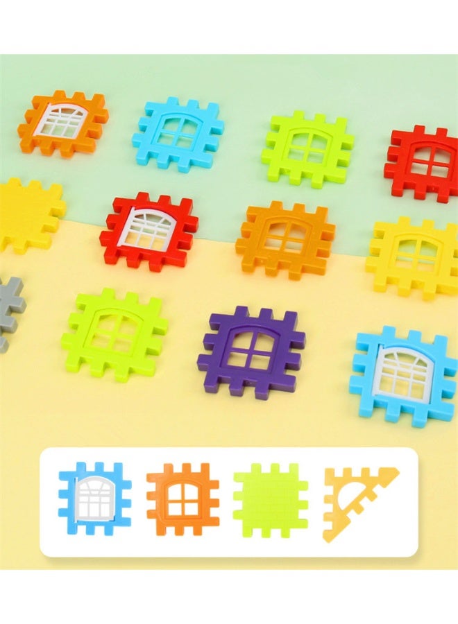 Building Blocks for Toddlers & Kids Toy Sets – 210 Pcs Plastic Building Toys –Colourful  Interlocking Building Blocks，Encourages Creative Construction Promotes Educational Brain Development, Stimulates Imagination, For Kids 3+ Years - Image 5