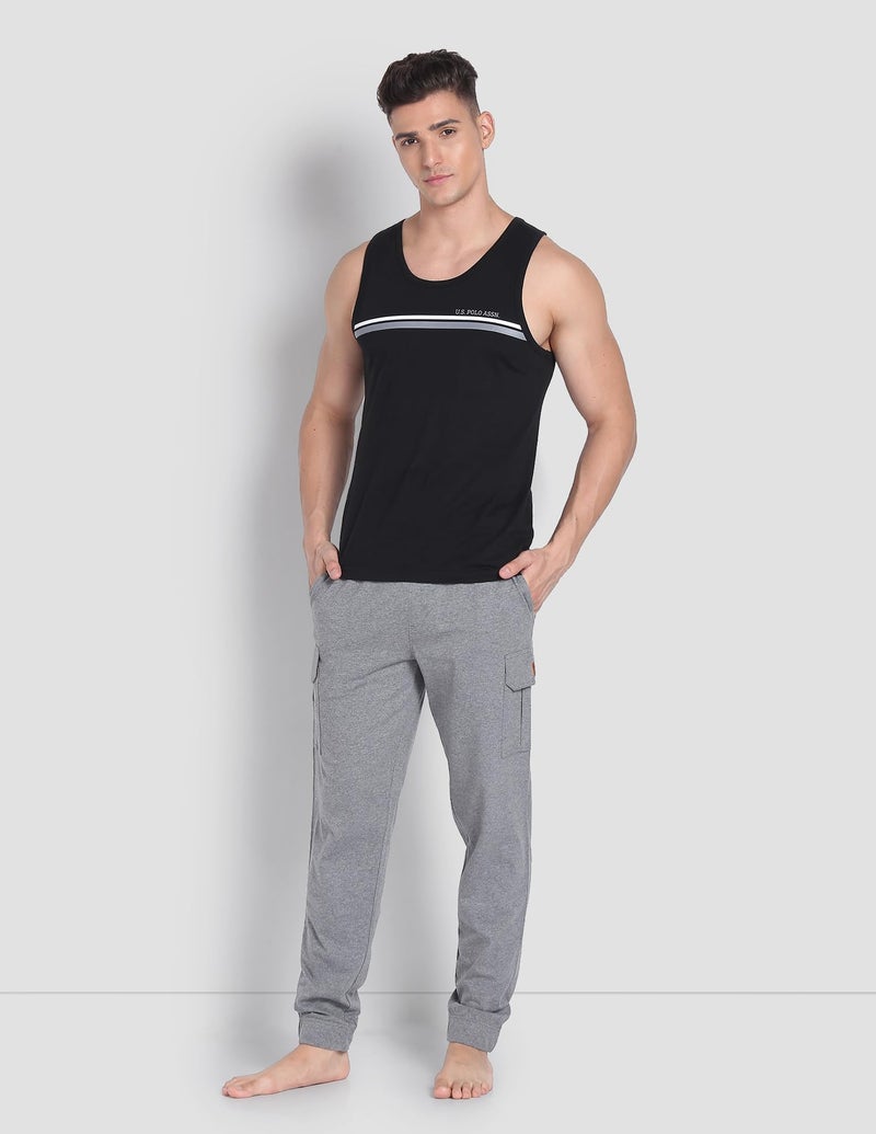 U.S. POLO ASSN. Lightweight Utility OJ002 Lounge Cargo Joggers - Pack of 1 (Grey Melange S) - Image 4