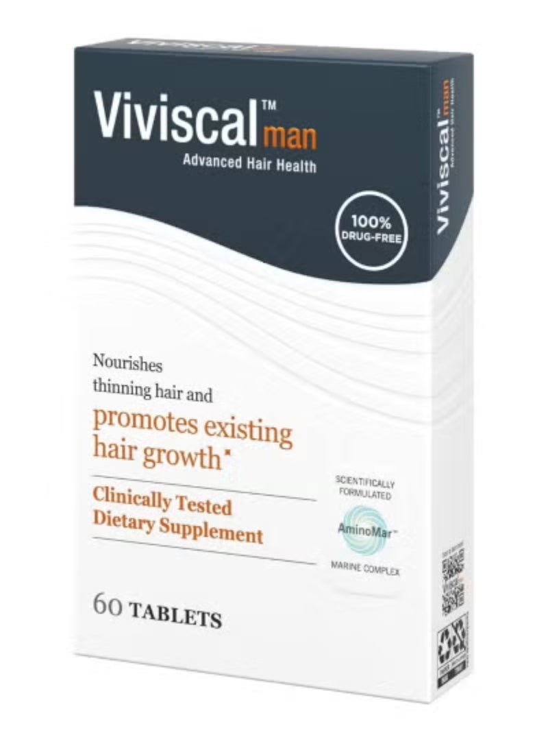 Viviscal Man Hair Health Supplements, 60 Tablets - Image 2