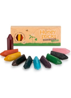 100% Pure Beeswax Crayons Easy Grip Triangle Crayons Promotes Pencil Grip Development For Toddlers Kids Ages 24 Non Toxic Food Grade Colors Handmade In New Zealand 10 Pack