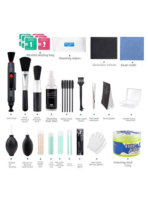 Mobile Phone Screen Cleaner Computer Liquid Wipe Screen Anti-fingerprint Cleaning Spray LCD Screen 2-in -1 Cleaning Set-Color:Special Cleaning Set Of 24 Cameras