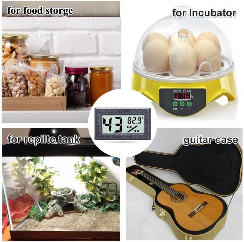 Goabroa Light & sturdy Goabroa Mini Hygrometer Thermometer Digital Indoor Humidity Gauge Monitor with Temperature Meter Sensor Fahrenheit (℉) Temp fluctuation resistant crafted quality - Image 4