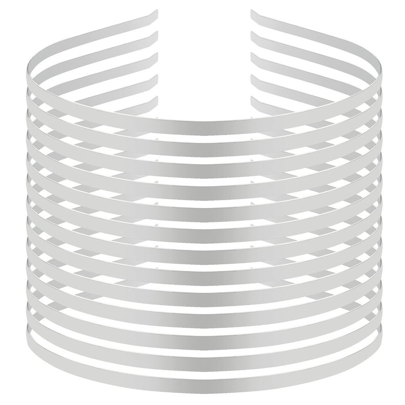 24 Pieces Smooth Metal Headbands Blank Metal Headbands DIY Craft Wire Frame Hairband for Women Hair Accessory