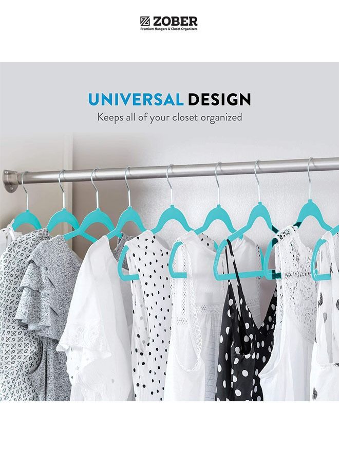 ZOBER Nonslip Velvet Hangers, Shirt Hangers, Ultrathin Space-Saving  - Image 2