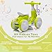 JoyRydz 6V Electric Baby Balance Bike with Bubble Machine4 in 1 Toddler Balance Bike wRemote Control for 1 Year Old Boys Girls Kids Bubble Bike Ride on Toys wPowered MotorMusicLED Lights Cyan - Image 4
