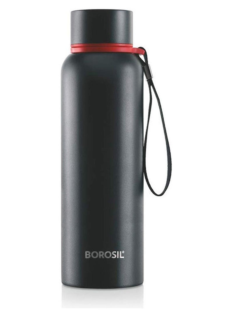 Borosil Vaccum Trek Bottle Black 850ml - Image 1