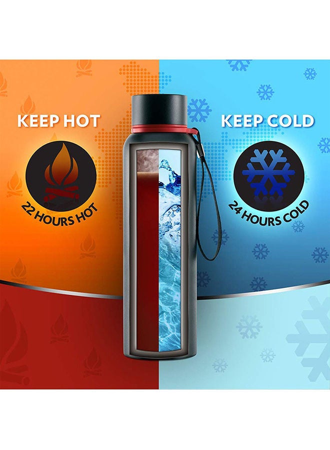 Borosil Vaccum Trek Bottle Black 850ml - Image 4