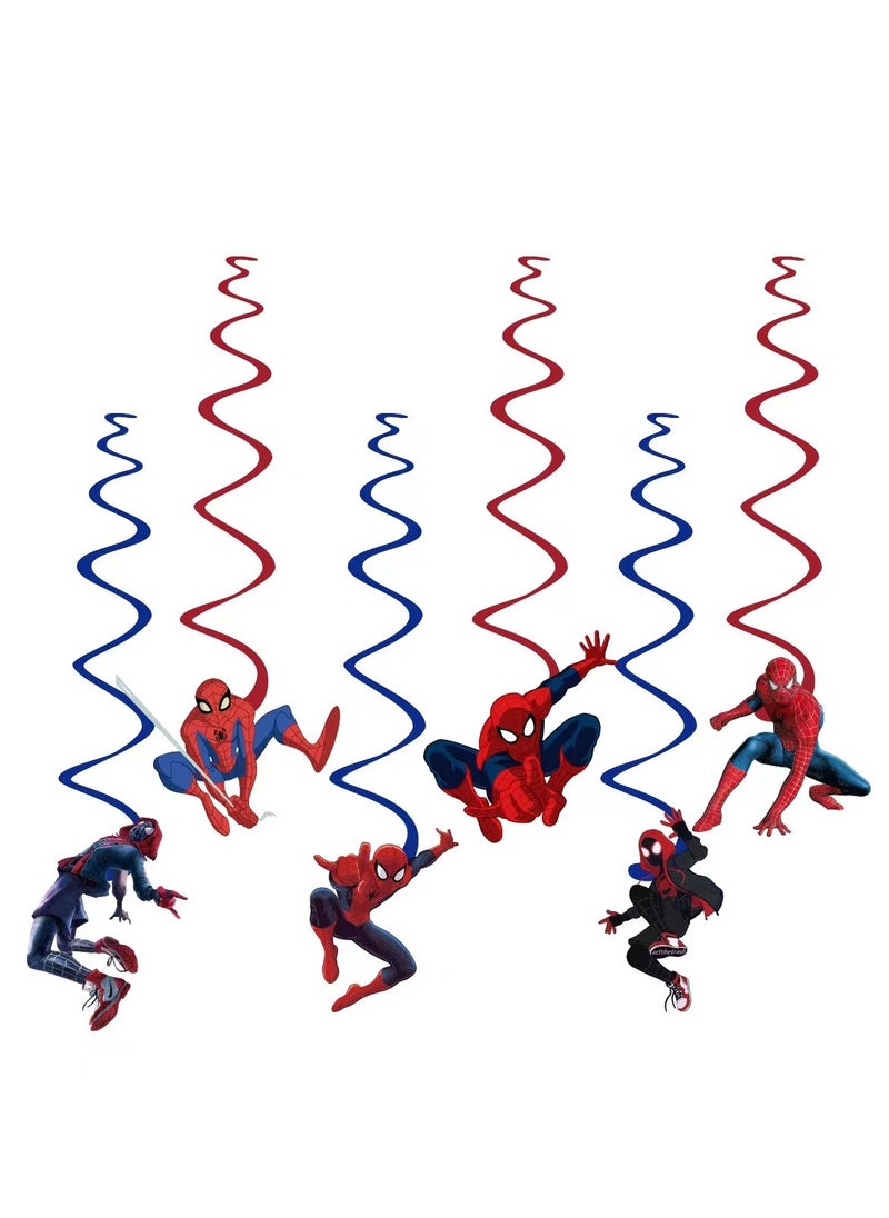 xppier 50 Pieces Spiderman Theme Birthday Decorations for Children's Birthday Supplies  - Image 2