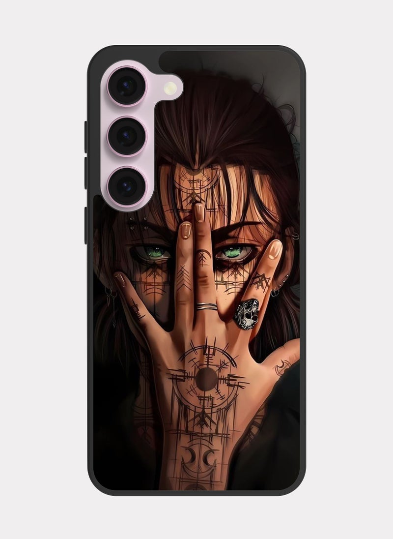 PXLAAT Samsung Galaxy S23 case cover Attack On Titan Eren Yeager - Image 1
