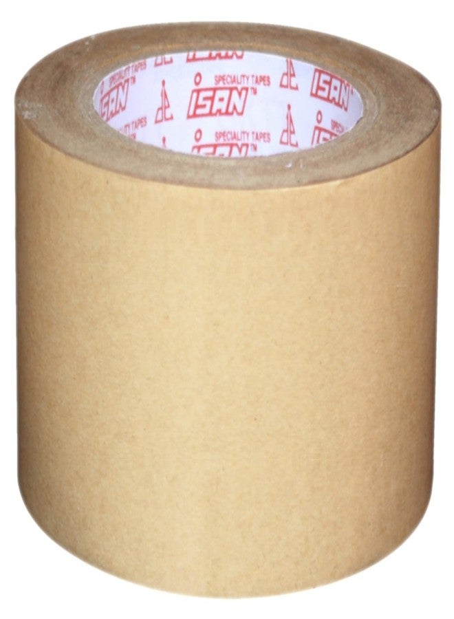 ISAN® Brown Paper Packing tape with Strong Adhesive, Eco friendly, Self-Adhesive Bio-Degradable Kraft Paper Tape, 60mm (2.5" Approx) Width X 25Mtr Length (1 Pc) - Image 1