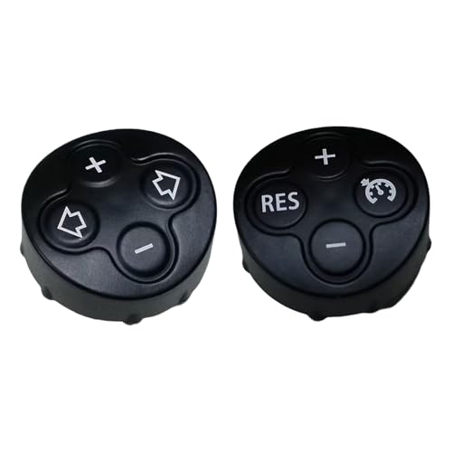 Copgge 3 Spoke Steering Wheel Multifunction Switch Cruise Control Cover and Volume Control Button Cover for Mini Cooper R55 R56 R57 R58 R59 R60 R61 2007-2015 (Volume Key + RES + Dial Cover, One Size) - Image 4