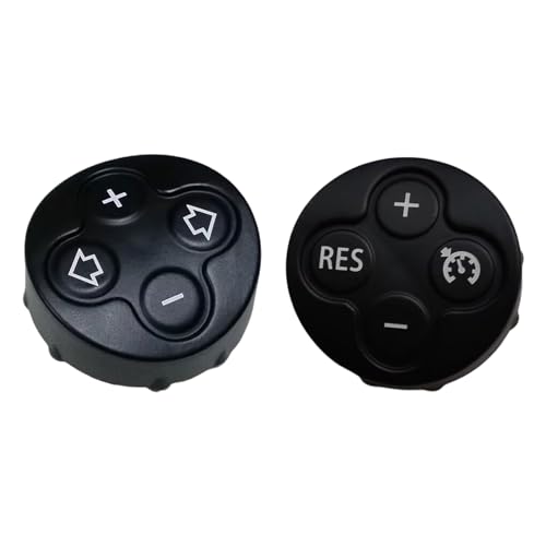 Copgge 3 Spoke Steering Wheel Multifunction Switch Cruise Control Cover and Volume Control Button Cover for Mini Cooper R55 R56 R57 R58 R59 R60 R61 2007-2015 (Volume Key + RES + Dial Cover, One Size) - Image 5