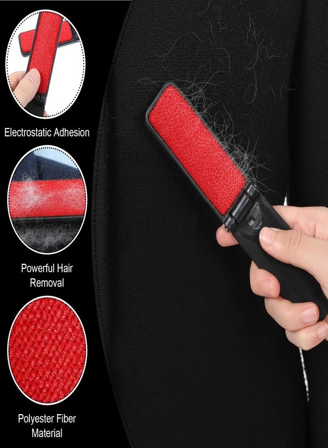 Yuomeaz 4 Pcs Mini Lint Brush, Portable Foldable Lint Brushes for Clothes, Travel Size Foldable Lintbrush Reusable Mini Compact Lintbrushes Cleaning Brushes Pet Hair Remover, Cleaning Fluff Removal Tool - Image 3
