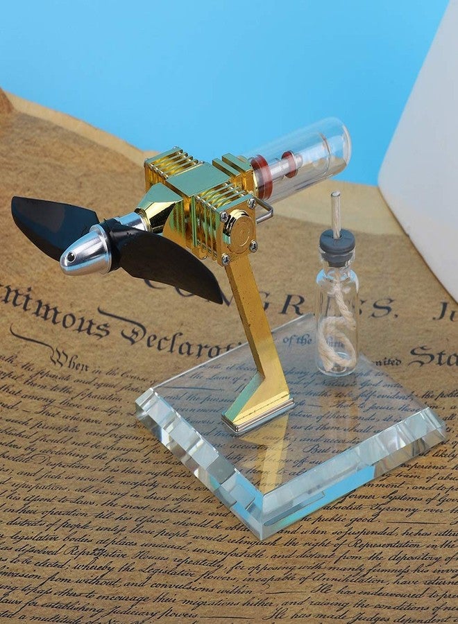 Mrisata Stirling Engine Aircraft Hot Air Stirling Engine Model Aircraft Propeller Science Experiment Teaching Physics - Image 5