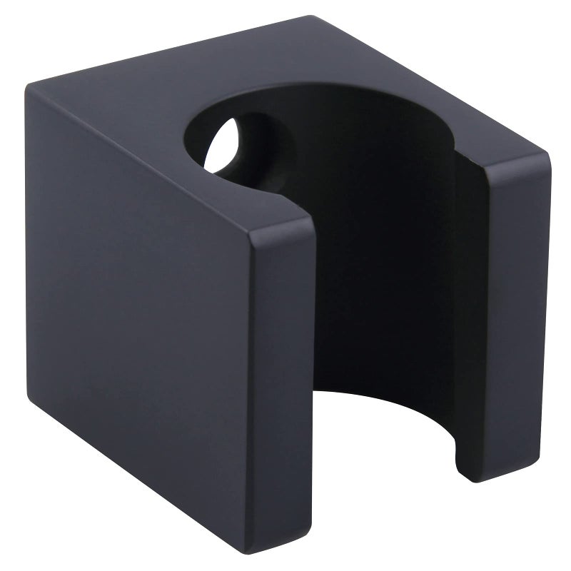 Angle Simple Shower Wand Holder Brass Shower Head Hanger Sprayer Nozzle Handle Bracket Matte Black
