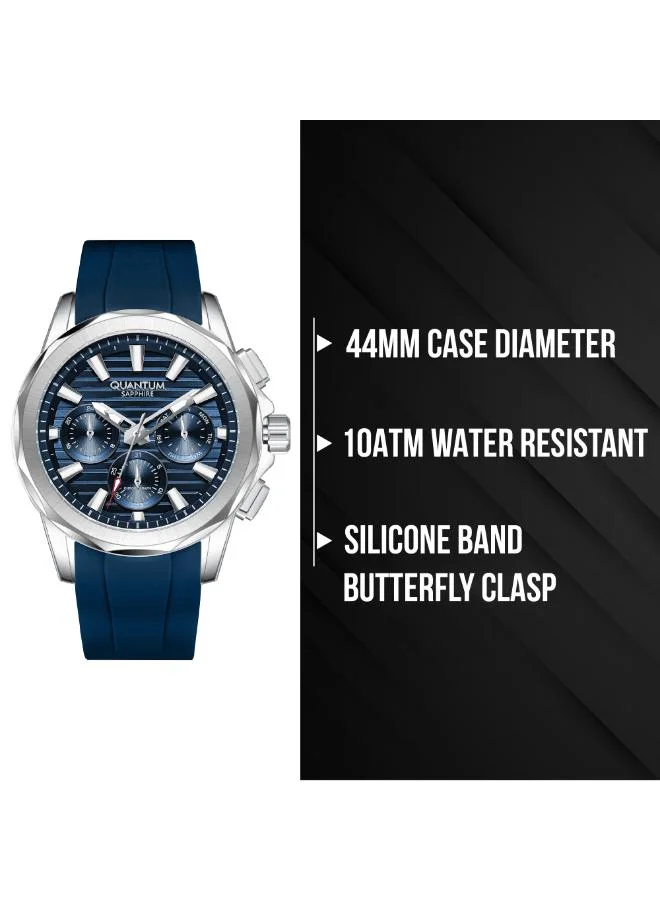 Quantum  Men's Silicone Analog Watch HNG1281.399 - 44 mm for Men | Best Price UAE