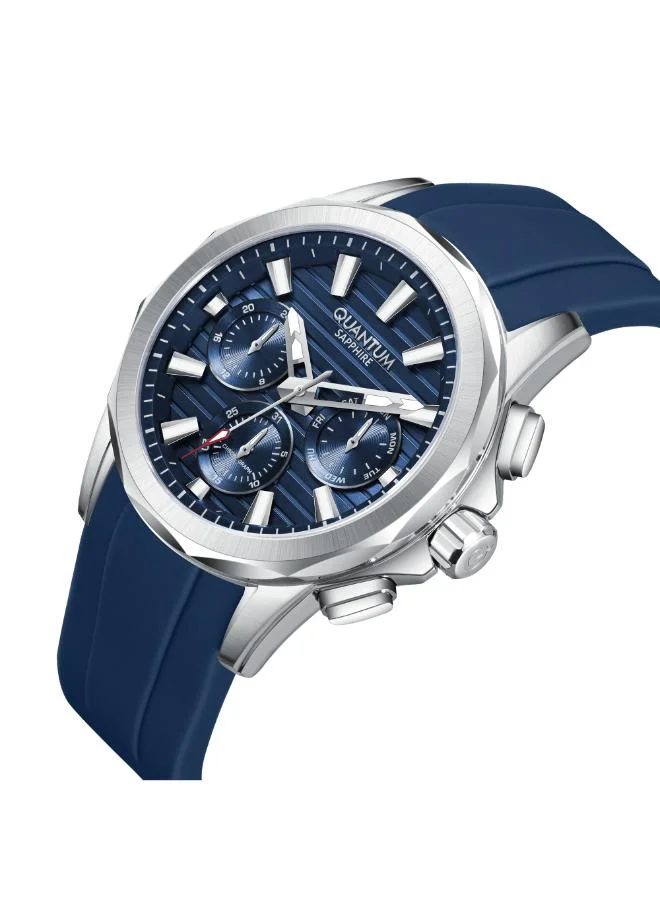 Quantum Men's Silicone Analog Watch HNG1281.399 - 44 mm