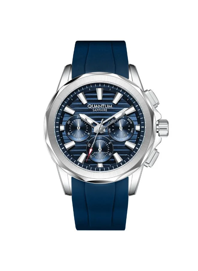 Quantum Men's Silicone Analog Watch HNG1281.399 - 44 mm