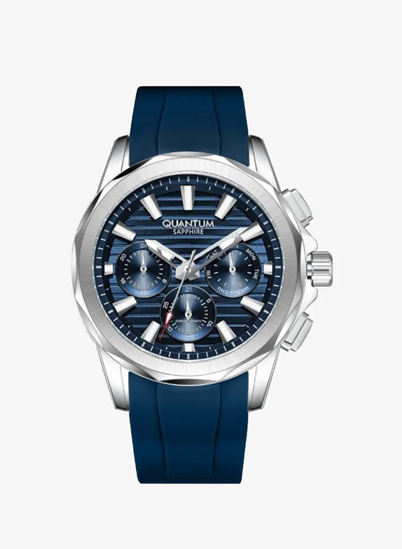 كوانتوم Men's Silicone Analog Watch HNG1281.399 - 44 mm