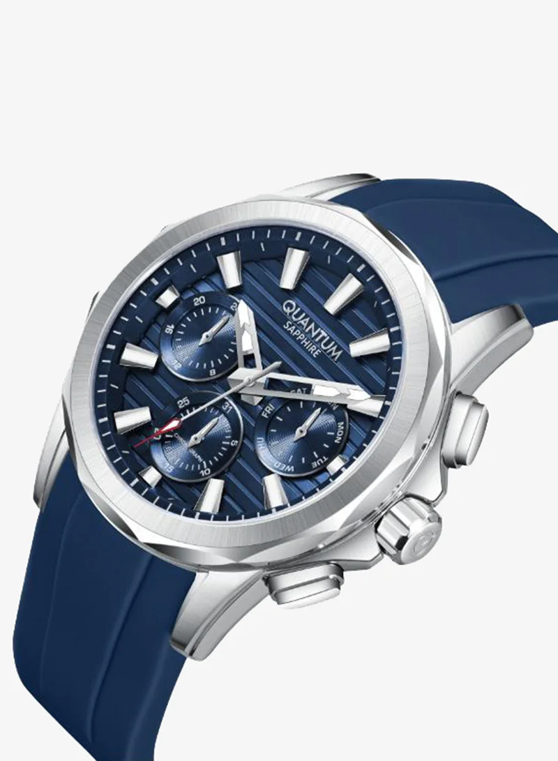 كوانتوم Men's Silicone Analog Watch HNG1281.399 - 44 mm