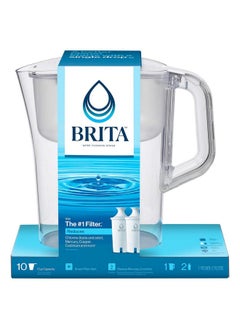 BRITA Brita Large 10 Cup Water Filter Pitcher with Smart Light Filter Reminder and 2 Standard Filtes, Made Without BPA, White (Packaging May Vary) (1512822)  - Image 2