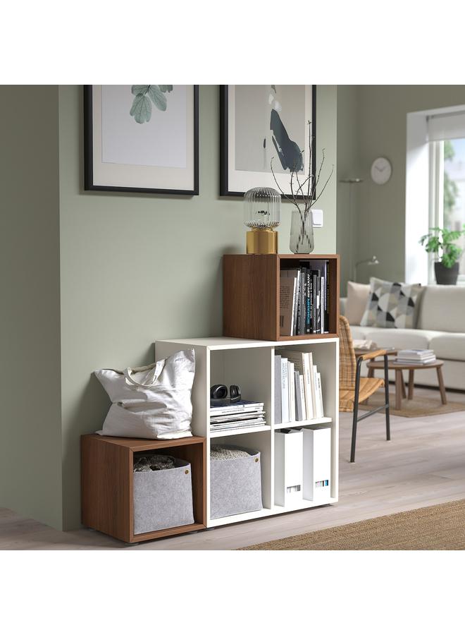 Zaboon Cabinet With 4 Compartments, White, 70X35X70 Cm - Image 4