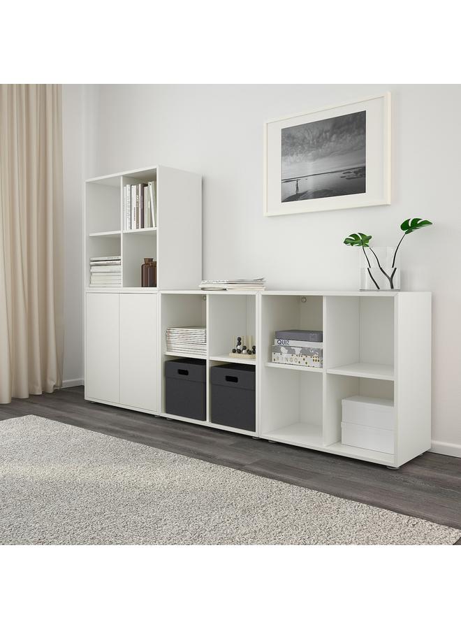 Zaboon Cabinet With 4 Compartments, White, 70X35X70 Cm - Image 2